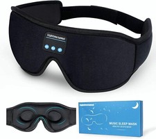 Sleep Headphones Bluetooth 5.0 Wireless 3D Washable Eye Mask Stereo Speakers