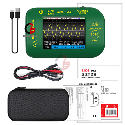 BSIDE OT2 Mini Digital Oscilloscope 2.8'' TFT Color Screen Portable Oscope Meter