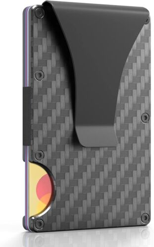 Men's RFID Blocking Slim Money Clip Wallet Card ID Holder Thin Minimalist Gift