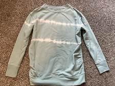 Isabel Maternity By Ingrid  Isabel sweatshirt XS Blue Green Tie Dye casual cozy