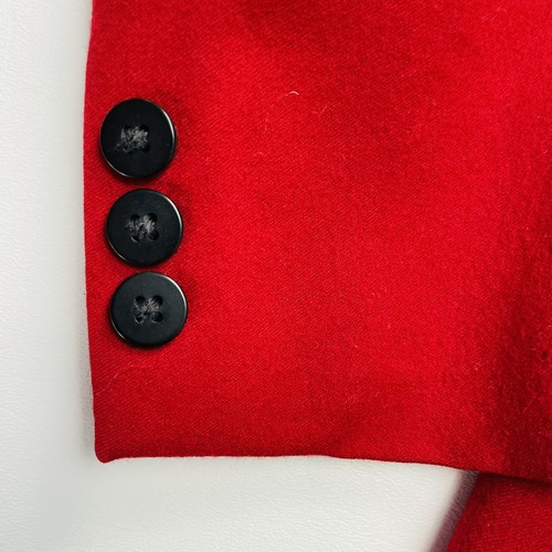 Vintage Freedberg Crawford Blazer Jacket Womens 4 Red 100% Wool Equestrian USA - Bild 7 von 9