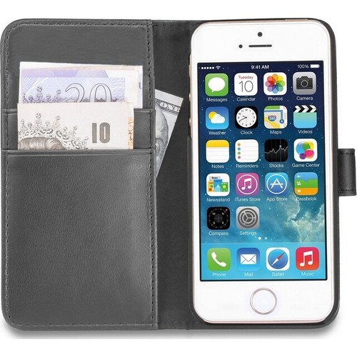 ORBYX CUSTODIA ORIGINALE FLIP COVER LIBRO FOLIO CASE ECO PELLE APPLE IPHONE 5C B - Foto 4 di 9