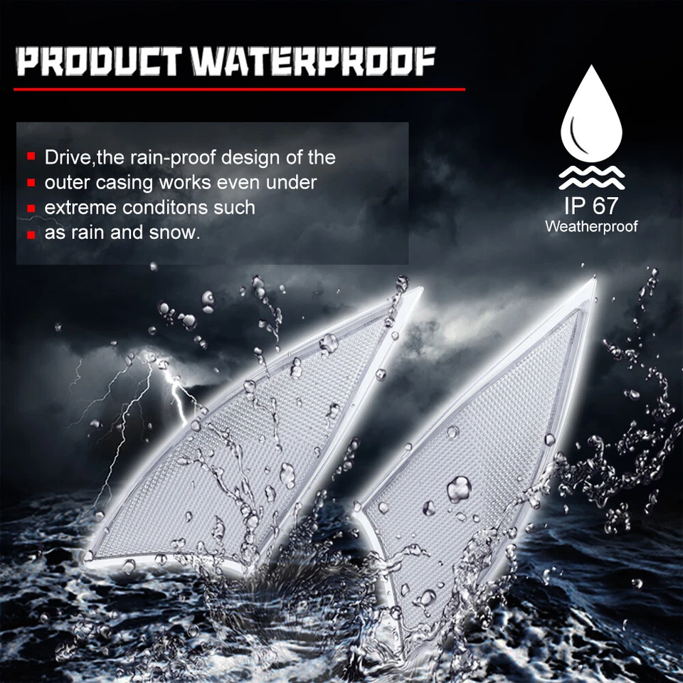 Conjunto de luces reflectoras de parachoques trasero lente transparente para Lexus IS IS250 IS300 IS350 ISF Foto 4 de 4