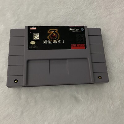SUPER NINTENDO SNES GAME MORTAL KOMBAT 3 MK3 CARTRIDGE | eBay