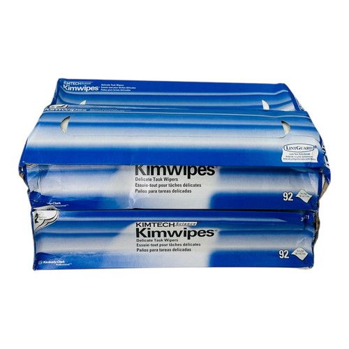 4 Boxes Kimtech Delicate Task Wipers 14.4" x 16.4" 92 Sheets/Box *Distressed* - Picture 7 of 8