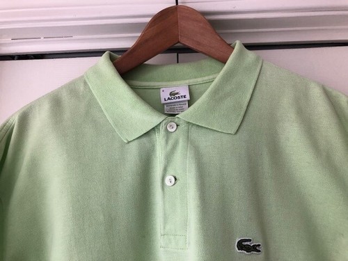 Lacoste Herren klassisches Alligator Logo 5191L Größe 6 XL limettengrün SS Poloshirt