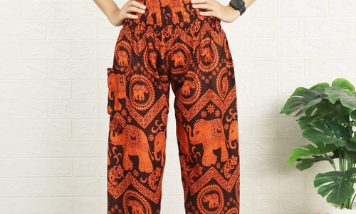 Ladies Harem Pants Baggy Bohemian Boho Hippie Aladdin Yoga Genie Trousers HEZ - Picture 3 of 4