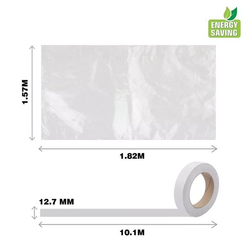 Fenster Dämmset Doppelverglasung Schrumpffolie Zugluftstopper Kalt Frost - Bild 16 von 16