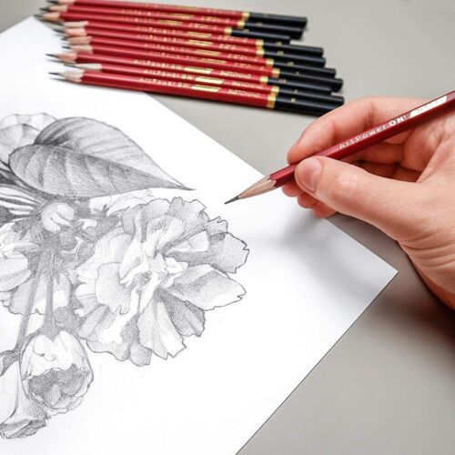 Pagos 12 Matite da disegno schizzo professionale grafite arte carbone - Foto 4 di 6