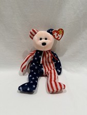 VINTAGE Spangle Ty Beanie Baby Pink Face Bear 1999 Mint Condition RARE 