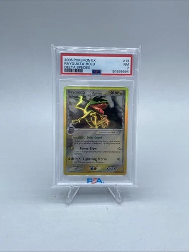 Pokemon Ex Rayquaza Delta Species Holo #13 Psa 7 New Cert Low Pop