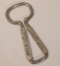 Vintage Ekco Bottle Opener - USA Made Classic Handheld Metal - Camping Barware