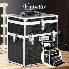 Embellir Beauty Case Makeup Travel Bag Large Organiser Portable Cosmetic Storage
