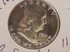 1961 franklin half dollar BU proof - lot of 10 coins