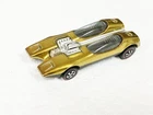 HOT WHEELS RED LINE SPLITTIN IMAGE BRIGHT GOLD w DARK INTERIOR EXCELLENT