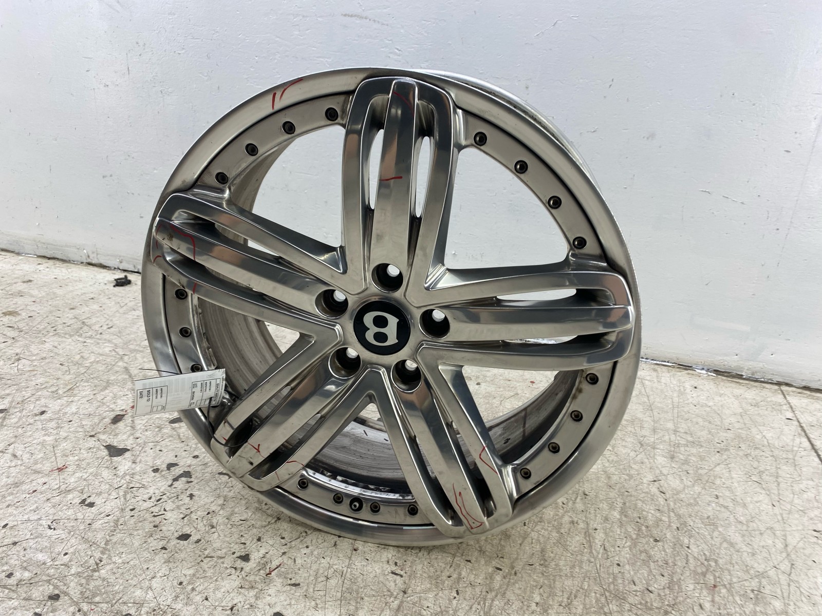 2010-2020 BENTLEY MULSANNE OEM 21X9 5 TRIPLE CHROME SPOKE ALUMINUM WHEEL RIM