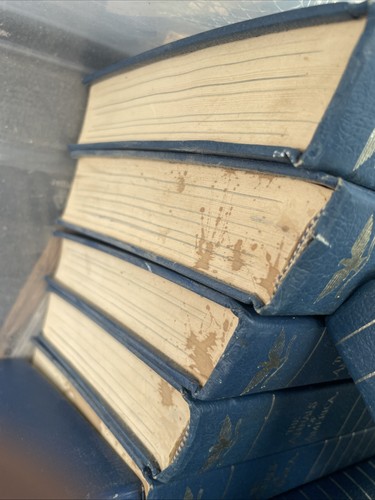 The Annals of America 1968 Encyclopedia Set Vol 1-19 BUY AS-IS STAINED CONDITION - Picture 11 of 13