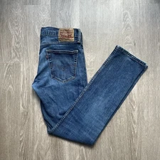 Levis 511 Jeans Mens Blue Stretch Slim Straight Denim 32x34