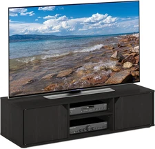 CLASSIC TV Stand, Petite 2-Tier Entertainment Center, TV Console for TV up to 55