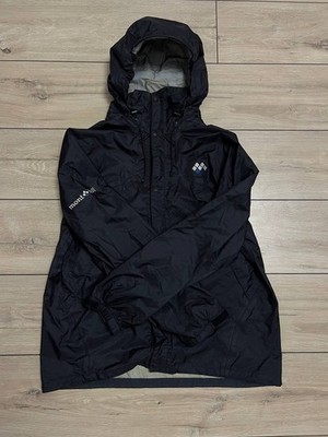 Vintage Men's Mont-bell Gore-Tex Black Hooded Storm Jacket sz M Black Rain