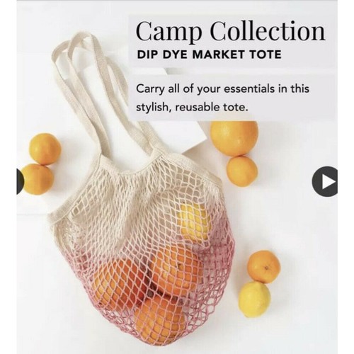 Camp Collection Dip Dye Market Tote - Fabfitfun - Free Shipping Spring box NEW - Picture 2 of 2