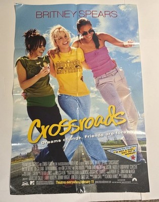 CROSSROADS 2002 MOVIE POSTER 27x40 BRITNEY SPEARS, ZOE SALDANA Folded