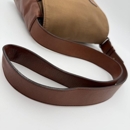 Yves Saint Laurent canvas and leather messenger shoulder bag - Picture 8 of 17