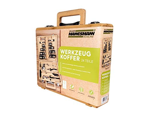 Set Attrezzi Design Mannesmann M29001 24pz - Idea Regalo in Legno Bambù - 2