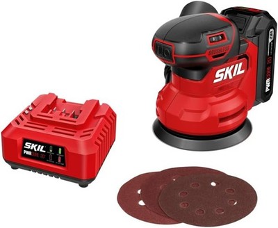 Lightweight 20V Cordless Orbital Sander Kit with Dust Management & Speed Control