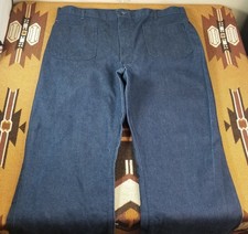 Vintage 80s US Navy Denim Type ll Utility Trousers Bell-Bottoms 8405-01-182-3883