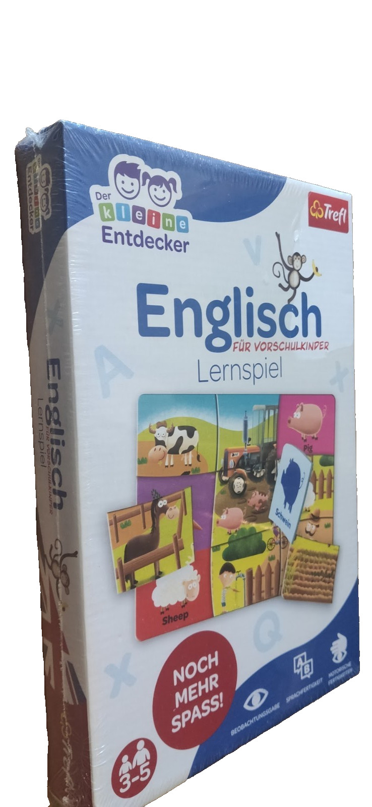 Englisch für Vorschulkinder - Lernspiel 3-5 J.- Kleiner Entdecker Trefl-NEU&OVP
