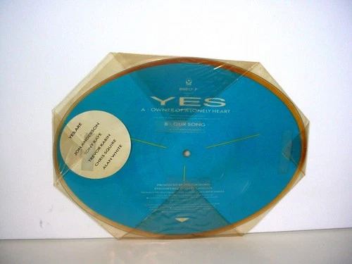 YES Owner Of A Lonely Heart UK SHAPED PICTURE DISC Single 1985 ATCO B9817-P