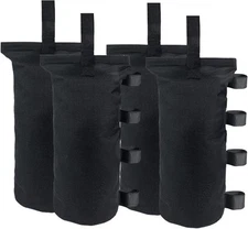 Heavy Duty Weight Bags(150LBS) for Pop up Tent, Set of 4, 150lbs, Black 