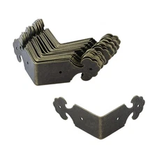 Metal Corner Protector 30-Pack Decorative Bronze Right Angle Corner Guards