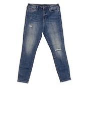 True Religion Halle High Rise Super Skinny Jeans Women  s Size 31 Distressed