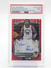 DEVIN MCGLOCKTON 2025-26 BOWMAN CHROME 1ST RED GEOMETRIC AUTO /5 PSA 9 Q5299