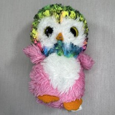AURORA 6  Rainbow Owl Plushie Stuffed Animal Toy