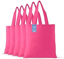 Simply Green 15x16in Reusable Cotton Tote 5-Pack