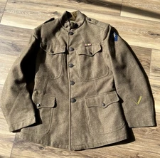 ~ ORIGINAL US WWI 40TH INFANTRY JACKET UNIFORM TUNIC 1918 PLUS PINS AND PATCH