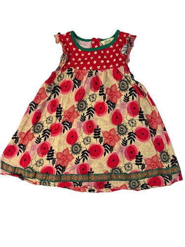 Matilda Jane Make Believe Glad Tidings Cat Flower Lightweight Dress Girls Size 4