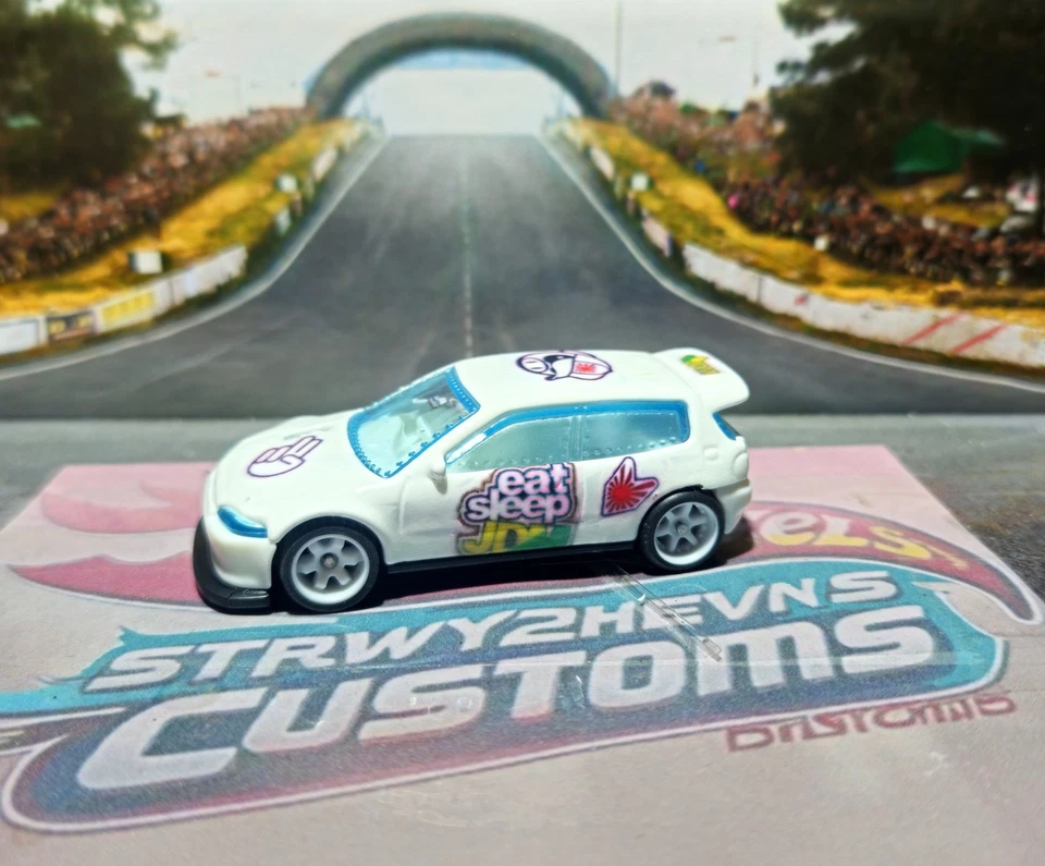 Hot Wheels Honda Civic ***Personalizado JDM Premium Super Treasure Hunt*** Foto 2 de 3