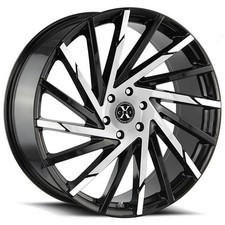 24x9.5 Xcess Wheels X02 Gloss Black Machined Rims 4pcs A1 24x9.5 Xcess Wheels X02 Gloss Black Machined Rims 4pcs A1