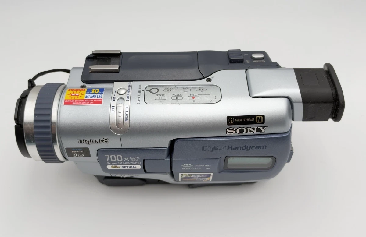 Videocámara Sony DCR-TRV330E Digital8 Hi8 Video8 Handycam digitalización probada