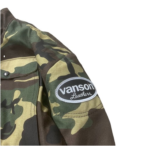 Vanson x Suzuki Camo Motorcycle Biker Jacket Quad Runner USA Opium XXL - Picture 5 of 6
