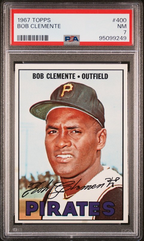 1967 Topps 400 Roberto Clemente PSA 7 95099249
