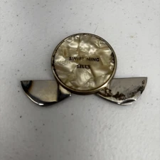 Vintage Round Advertising Mother of Pearl Pocket Knife/Cigar Cutter Swift & Co