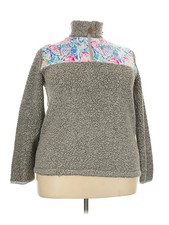 Unbranded Women Gray Turtleneck Sweater 3X Plus