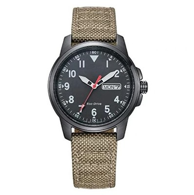 New Citi#zen Eco-Drive&Men's Watch-BM8180-03E Garrison#Field Olive Green Waterp！