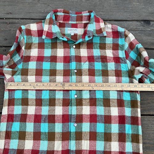 Signature Innovation Group Snap Button Shacket Mens Large Colorful Made in USA - 第 2/8 張圖片