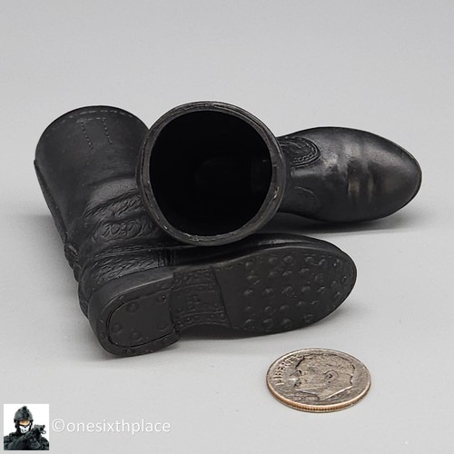 1:6 scale Ultimate Soldier WWII German NCO Black Boots for 12" Figures - Picture 4 of 7
